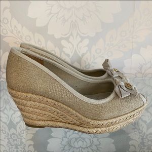 Tory Burch Wedge Espadrilles! Open Toe for Comfort
